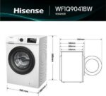 HISENSE 1 Series WF1Q9041BW 9 kg 1400 Spin Washing Machine - White - Image 16
