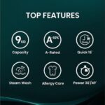 HISENSE 1 Series WF1Q9041BW 9 kg 1400 Spin Washing Machine - White - Image 2