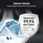 Hisense WF5S1245BB, 12kg, 1400rpm, Washing Machine A Rating in Black - Image 8