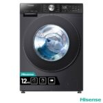 Hisense WF5S1245BB, 12kg, 1400rpm, Washing Machine A Rating in Black