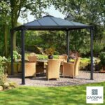 Palram Canopia Palermo 9ft 8  x 9ft 8  (3 x 3m) Aluminium and Polycarbonate Gazebo