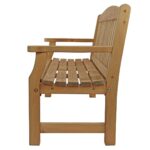 Zest 3 Seater 1.76m Wooden Garden Bench - Image 5